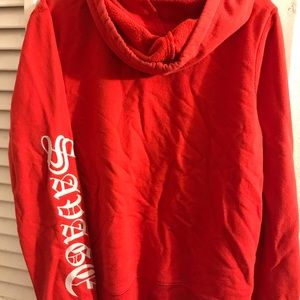 Red hoodie